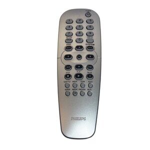 Philips Remote Control RC2K16 For DVD/CD Players Silver & Black Design